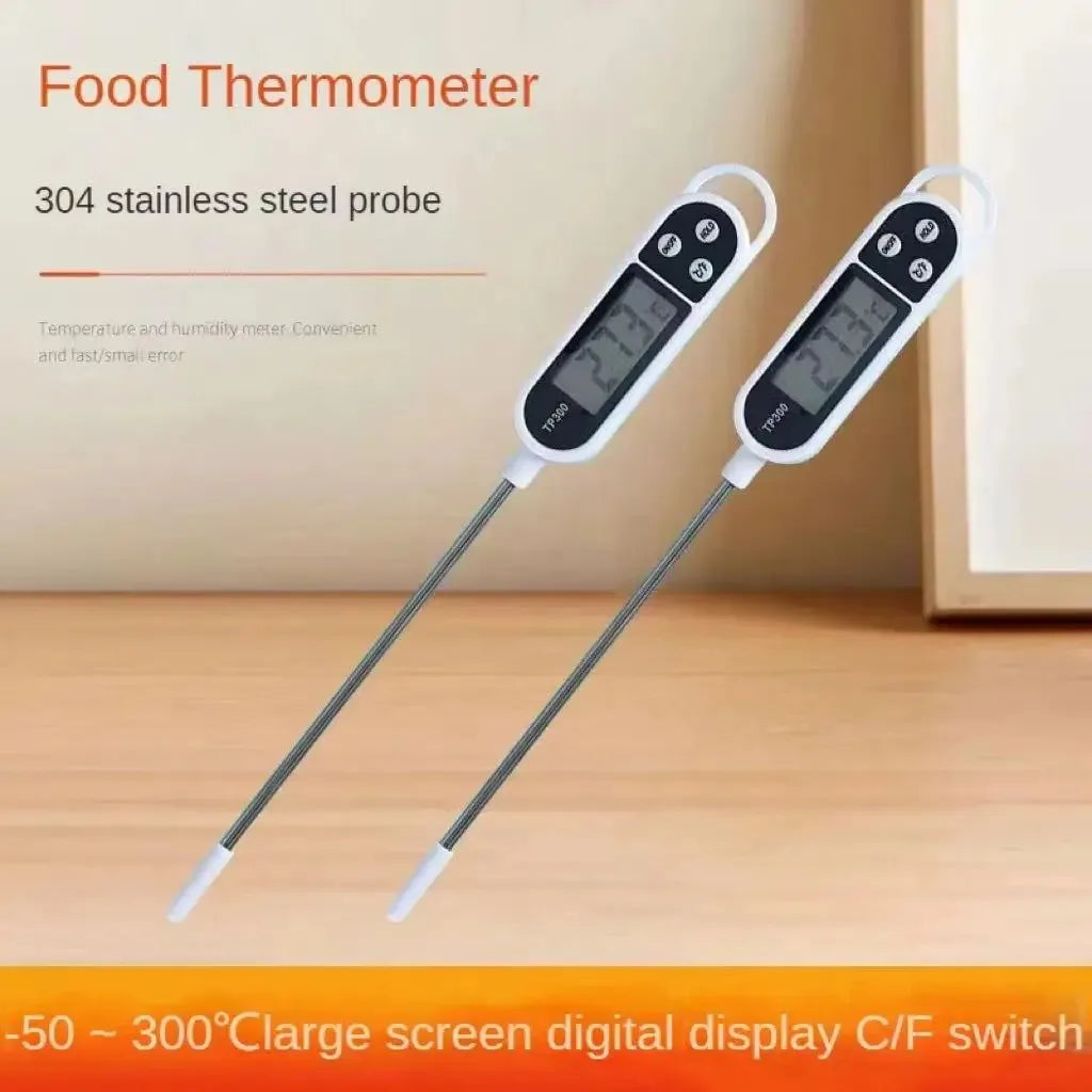Digital Kitchen Thermometer LCD Display TP300 Electronic Food Thermometer LCD Display Digital Temperature MeasuringTool for Meat
