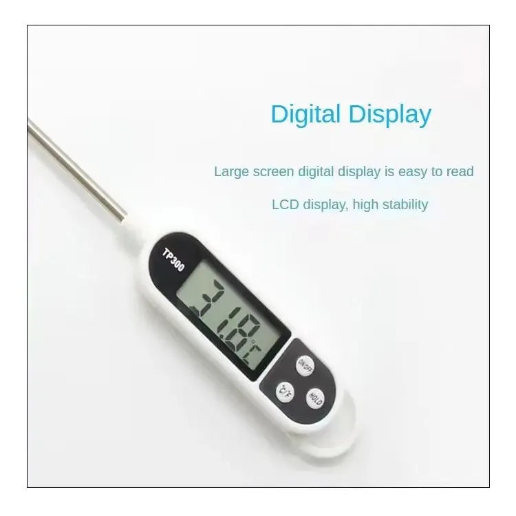 Digital Kitchen Thermometer LCD Display TP300 Electronic Food Thermometer LCD Display Digital Temperature MeasuringTool for Meat